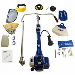 Hyundai HYBC5080AV Petrol Grass Trimmer/Strimmer/Brushcutter 51cc 2-Stroke Anti-Vibration - Blue -Hyundai Sales Shop 13457570 4
