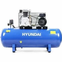 Air Compressor Hyundai HY3150S 150L Litre Belt Drive Electric Air Compressor 14cfm 145psi 10bar, 3hp, Blue