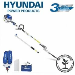 Petrol Pole Hedge Trimmer/Pruner Hyundai HYPT5200X 52cc Long Reach