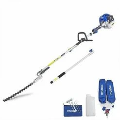 Petrol Pole Hedge Trimmer/Pruner Hyundai HYPT5200X 52cc Long Reach -Hyundai Sales Shop 23422840 4