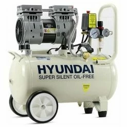 Silenced Air Compressor Hyundai HY7524 5.2CFM, 1HP, 24 Litre Oil Free Direct Drive