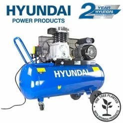 Air Compressor Hyundai HY3100P 14CFM, 3HP, 100 Litre Twin Cylinder Belt Drive