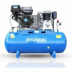 Hyundai HY140200PES 200L Floor-Mounted E-start Petrol Air Compressor 14hp 420cc -Hyundai Sales Shop 37771170 5