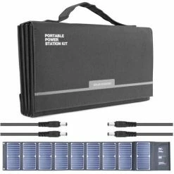 Hyundai H60 Portable And Foldable Solar Charger With USB And DC Connectivity 60W