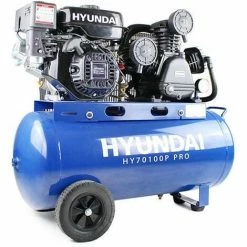 Hyundai 90 Litre Air Compressor; 10.7CFM/145psi; Petrol 7hp | HY70100P -Hyundai Sales Shop 5177502 5