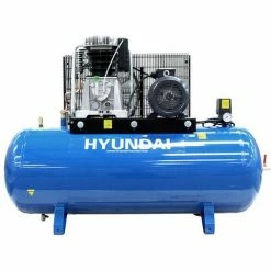Hyundai HY55200-3 200L 3-Phase Floor-Mounted Belt Drive Compressor 5.5hp 400V -Hyundai Sales Shop 56127345 3