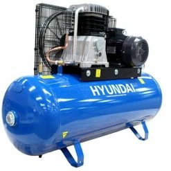 Hyundai HY55200-3 200L 3-Phase Floor-Mounted Belt Drive Compressor 5.5hp 400V -Hyundai Sales Shop 56127345 5