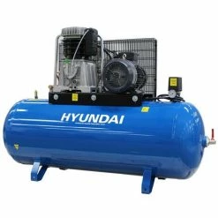 Hyundai HY75270-3 270L 3-Phase Floor-Mounted Belt Drive Compressor 7.5hp 400V -Hyundai Sales Shop 56127442 3