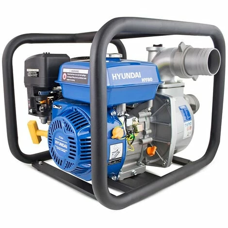 Hyundai HY80 212cc 6.5hp Professional Petrol Water Pump - 3"/80mm Outlet 4 Hyundai HY80 212cc 6.5hp Professional Petrol Water Pump - 3"/80mm Outlet - Image 4
