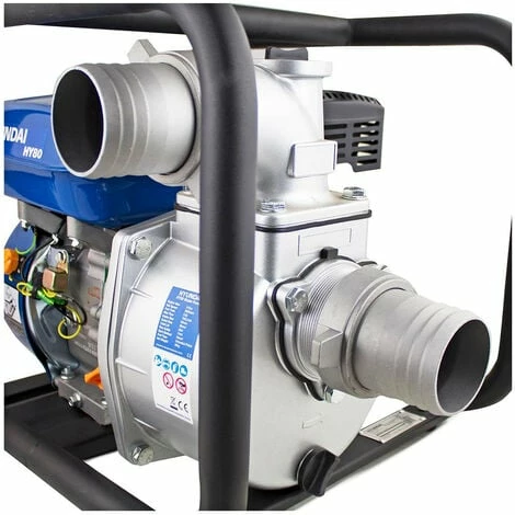 Hyundai HY80 212cc 6.5hp Professional Petrol Water Pump - 3"/80mm Outlet 5 Hyundai HY80 212cc 6.5hp Professional Petrol Water Pump - 3"/80mm Outlet - Image 5