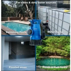 Water Pump Hyundai HYSP550CD 550W Electric Clean And Dirty Water Sub -Hyundai Sales Shop 57177433 5