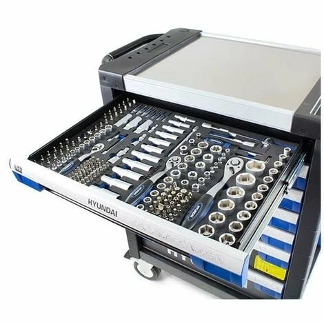 Tool Chest Cabinet Hyundai HYTC9003 305 Piece 7 Drawer Caster Mounted Roller 5 Tool Chest Cabinet Hyundai HYTC9003 305 Piece 7 Drawer Caster Mounted Roller - Image 5