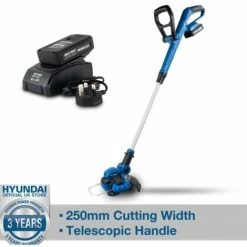 Cordless Grass Trimmer Hyundai HY2187 20v Li-Ion Battery-Powered -Hyundai Sales Shop 58159396 4