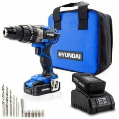 Drill Driver Hyundai HY2176 20V MAX Li-Ion Cordless Drill Driver With 13-Piece Drill Accessory Kit -Hyundai Sales Shop 66350077 4