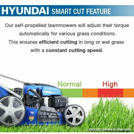 Hyundai 18"/46cm 139cc Electric-Start Self-Propelled Petrol Lawnmower | HYM460SPE 5 Hyundai 18"/46cm 139cc Electric-Start Self-Propelled Petrol Lawnmower | HYM460SPE - Image 5